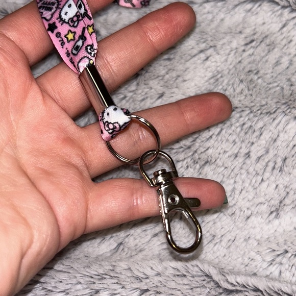 HELLO KITTY KEY OR BUS PASS LANYARD - Picture 2 of 4